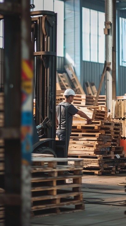 Palco team at work in the warehouse